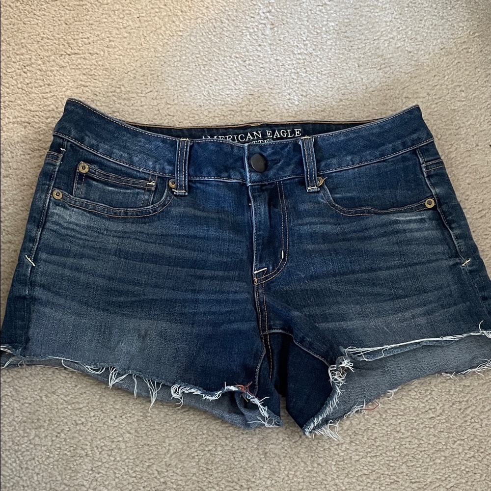 American Eagle Outfitters Dark Blue Jean Shorts